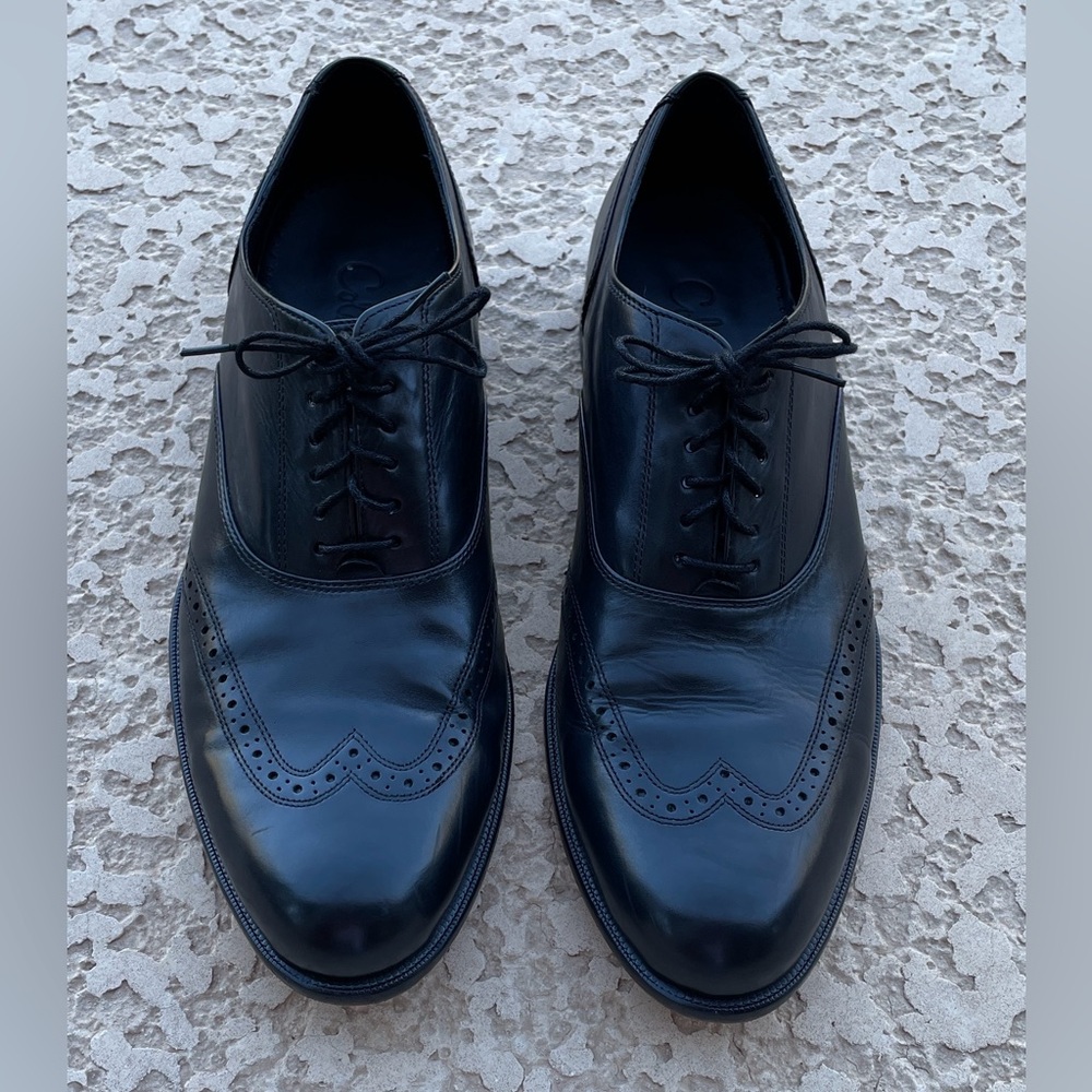 Original Cole Haan Men’s Dress Shoes-Nike Air 
Size 10M Black Leather